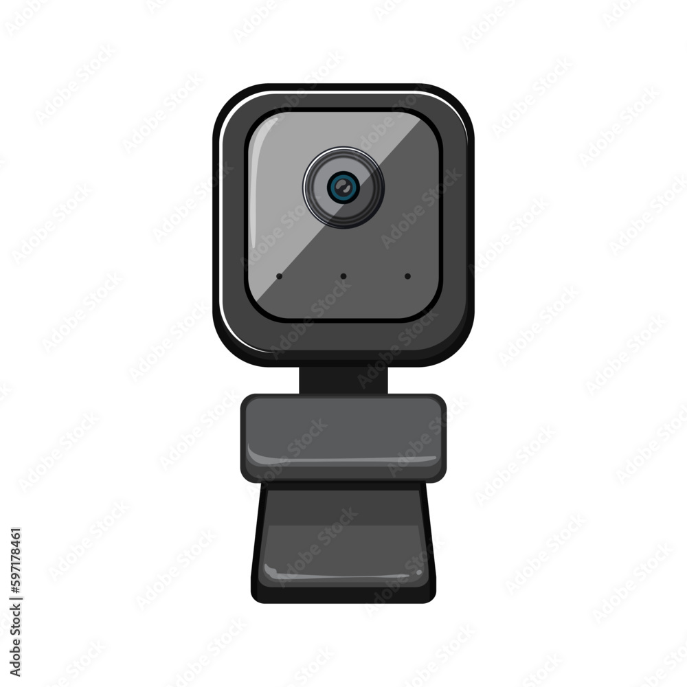 internet web camera cartoon vector illustration internet web camera cartoon vector illustration