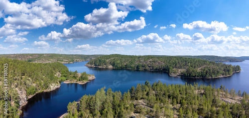 Panorama of Karelia. Nature...