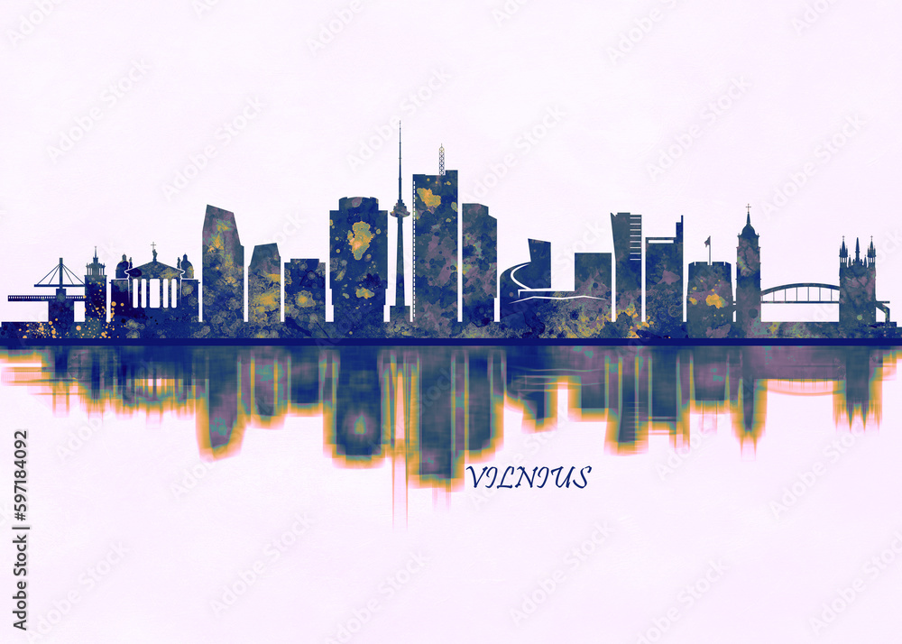 Obraz premium Vilnius Skyline