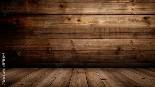 A wooden background image  created using generative ai technology