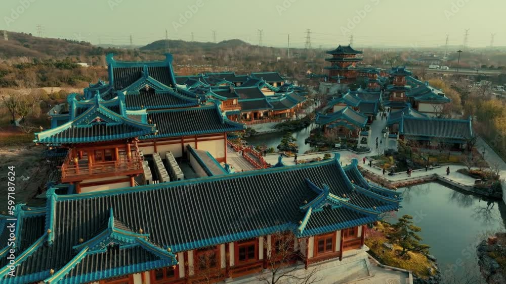 Urban buildings aerial view of Nanjing Urban buildings aerial view of Nanjing