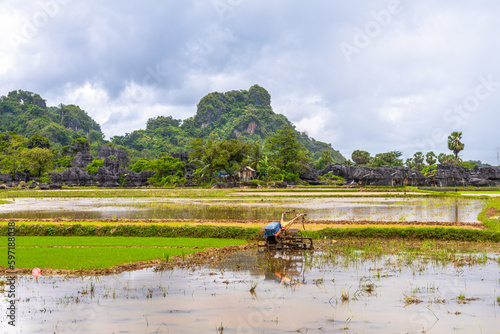 beautiful town of ramang ramang in sulawesi, indonesia photo