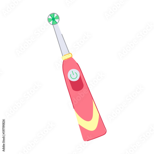 brush toothbrush dental cartoon vector illustration