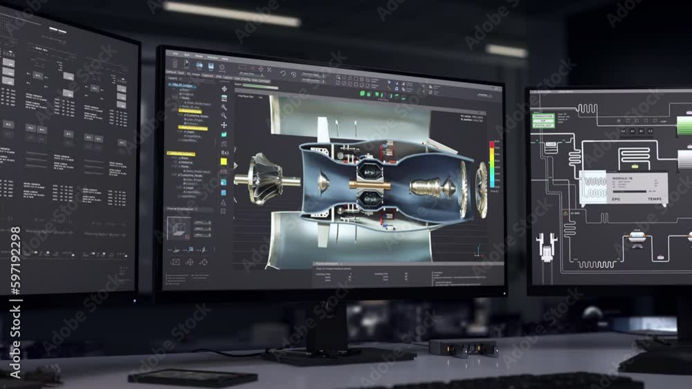 Using Desktop Computer System For Drafting Project Of Industrial