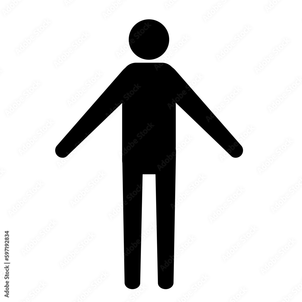 人物アイコン。全身。 人物アイコン。全身。