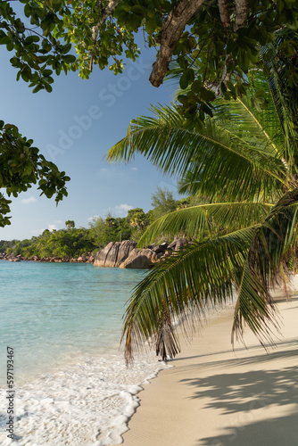 Anse Lazio, Seychellen, hochkant photo