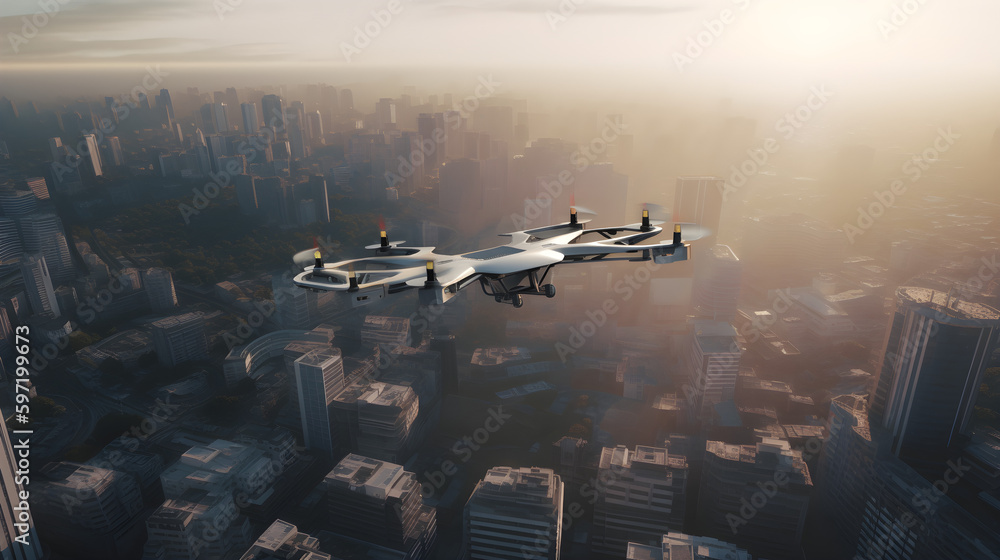 Drone, City, Aerial, Technology, Camera, Fly, View, Skyline ...