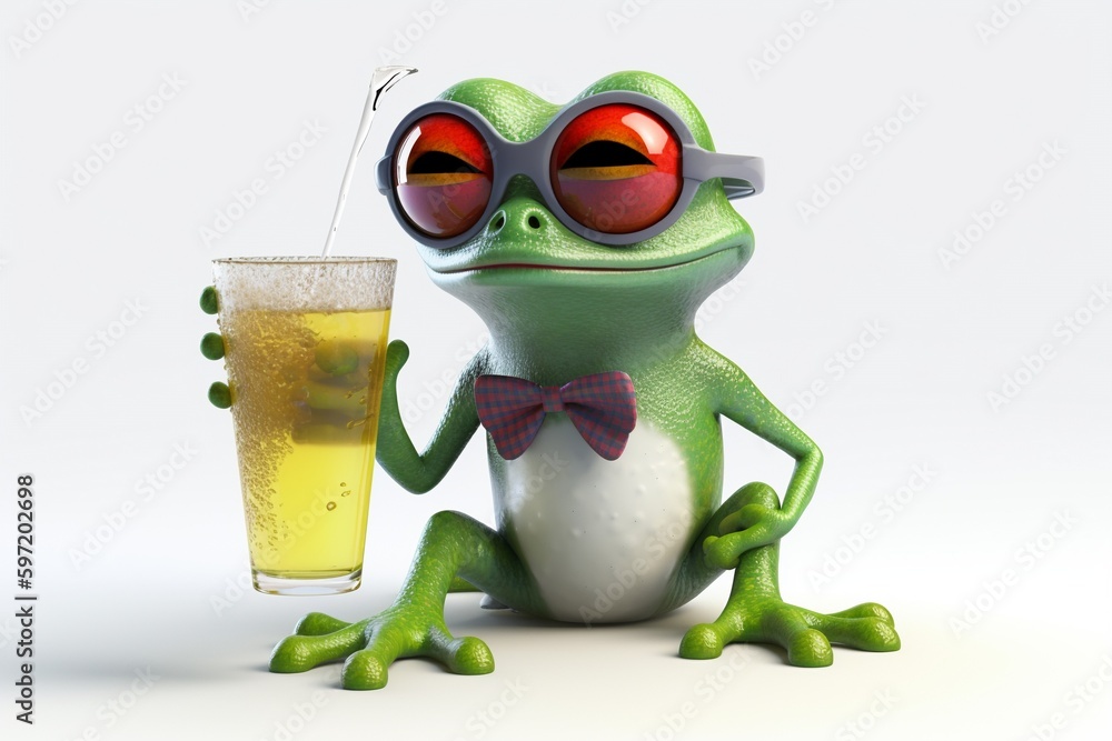 Obraz premium Mascot 3D Lizard