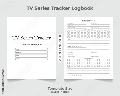 TV Series Tracker Logbook KDP Interior