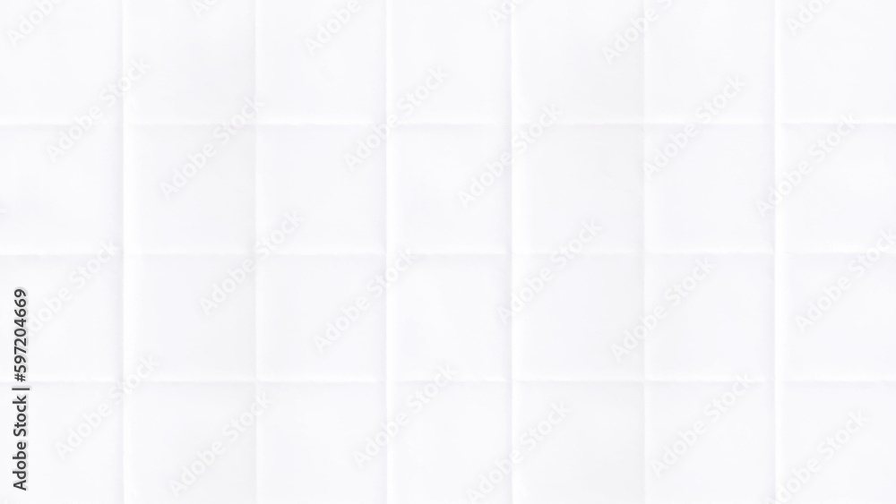 Fototapeta premium Square folded white crumpled paper texture