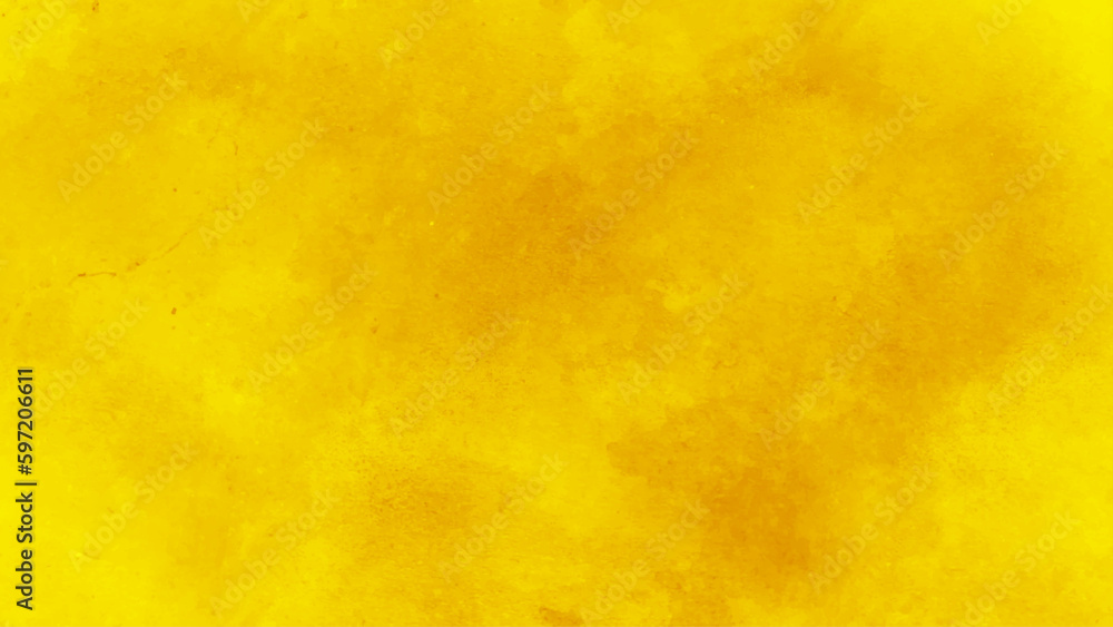 hand drawn yellow watercolor background texture. abstract yellow background texture