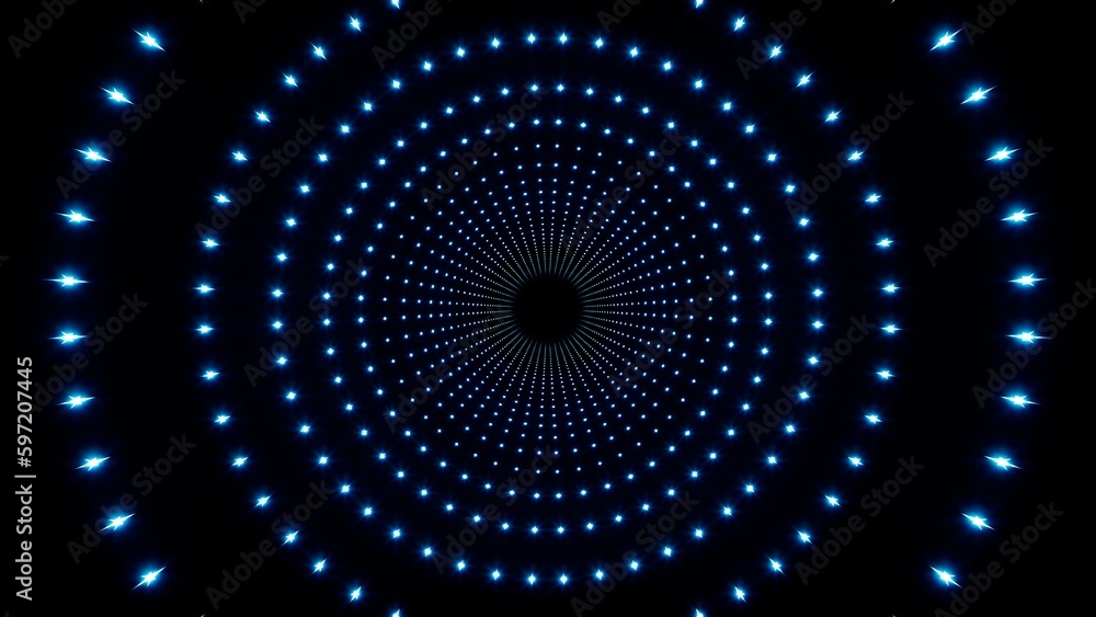 Glittering blue light circular overlay background Glittering blue light circular overlay background