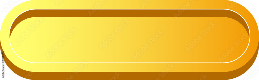 simple 3D colorful glossy buttons.yellow shape board or frame symbol simple 3D colorful glossy buttons.yellow shape board or frame symbol