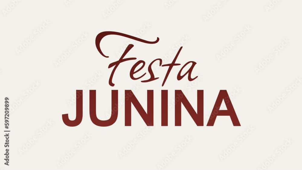 Festa Junina Day Animated Text. 4k video greeting card. Festas Juninas. 1 - 30 June Festa Junina Day Animated Text. 4k video greeting card. Festas Juninas. 1 - 30 June