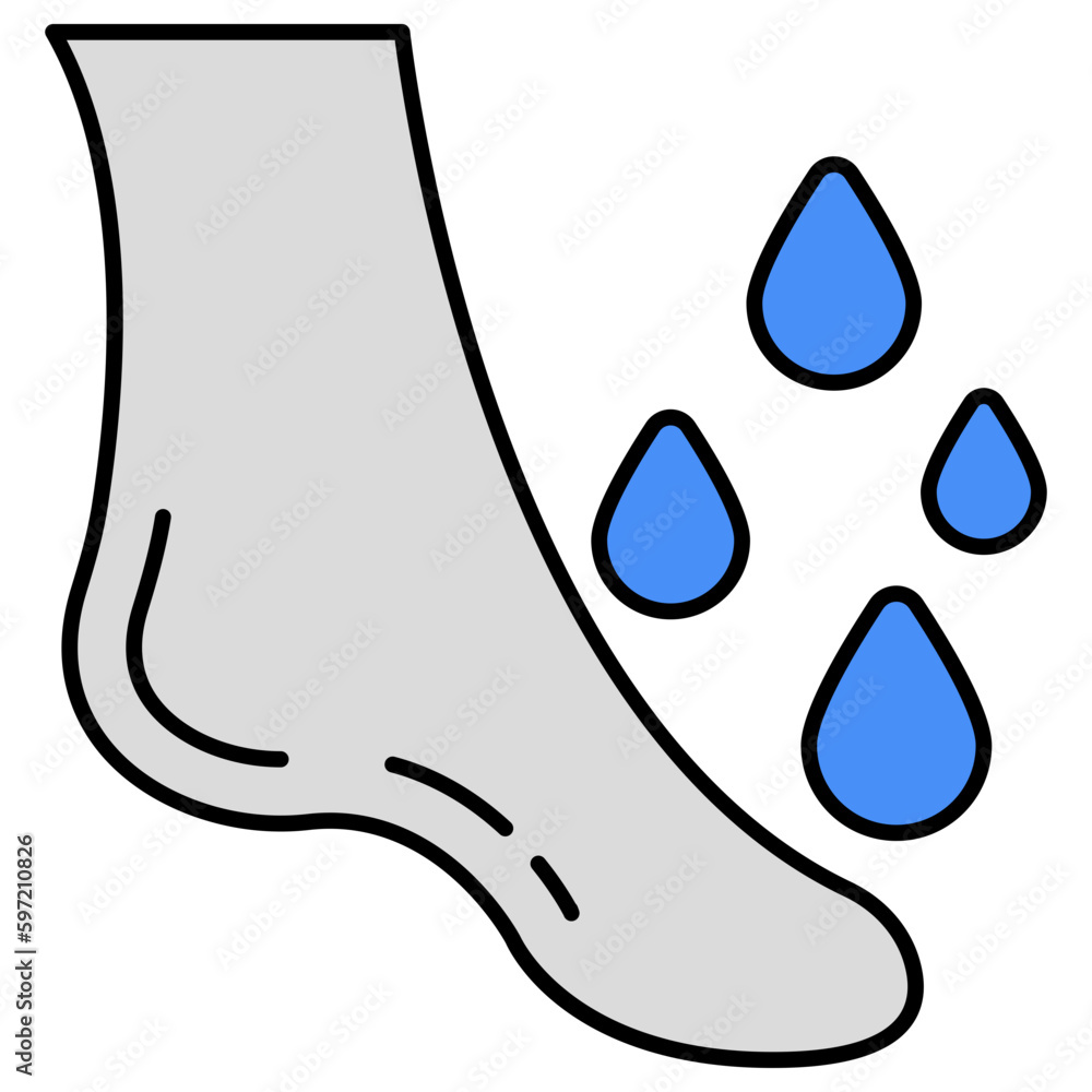 Editable design icon of foot washing Stock Vector Adobe Stock