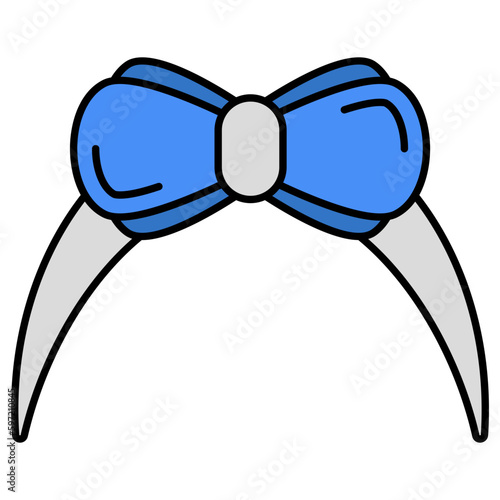 An editable design icon of headband 