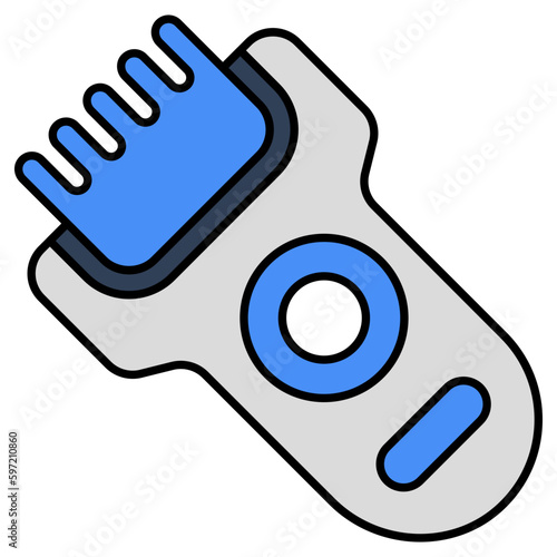Modern technology icon of electric trimmer 