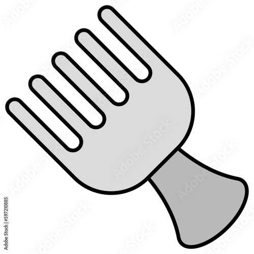 Premium download icon of detangling comb