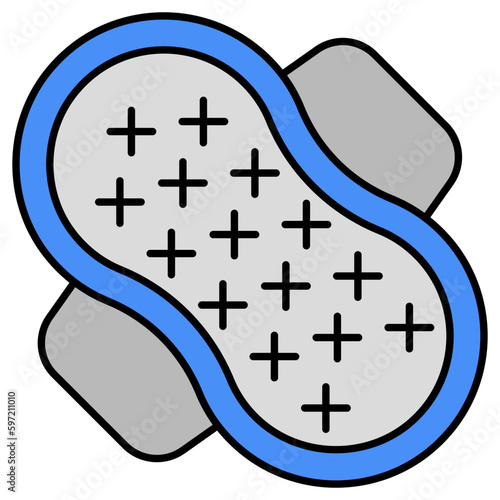 An icon design of sanitary napkin 