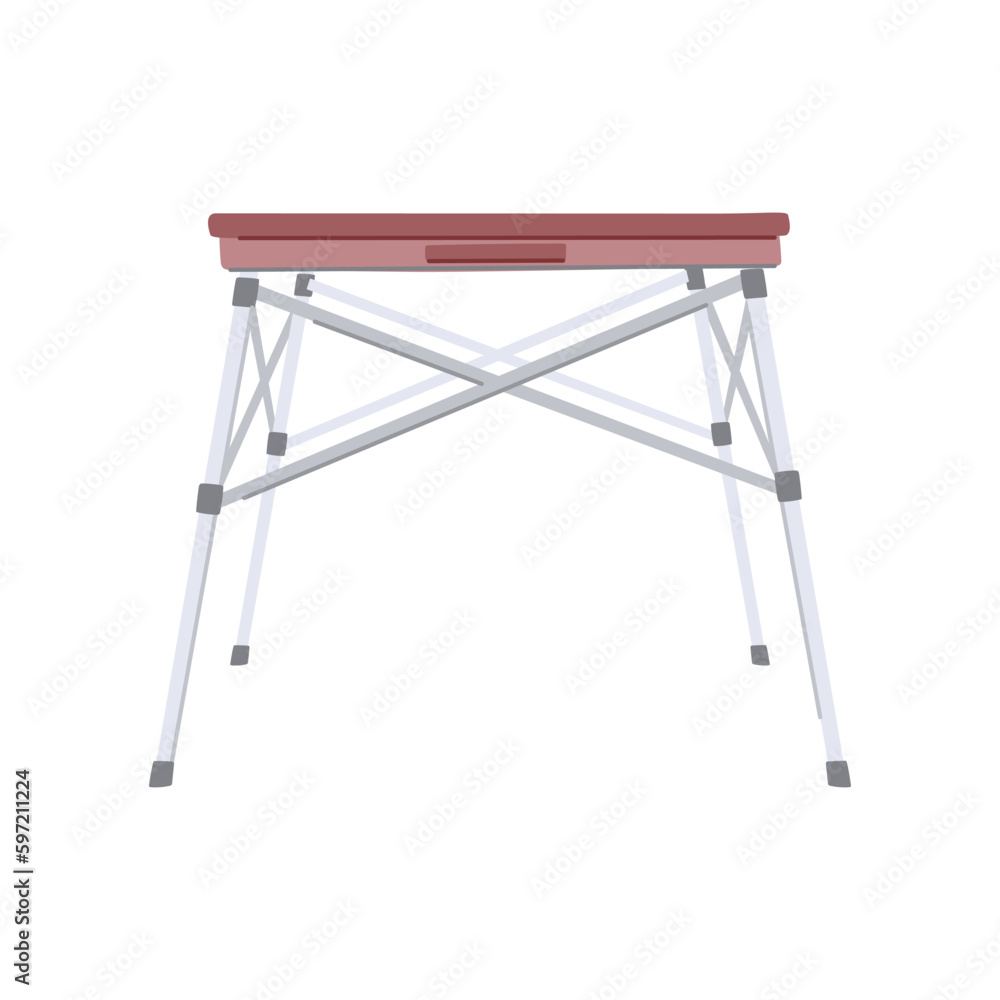 single folding table cartoon vector illustration single folding table cartoon vector illustration