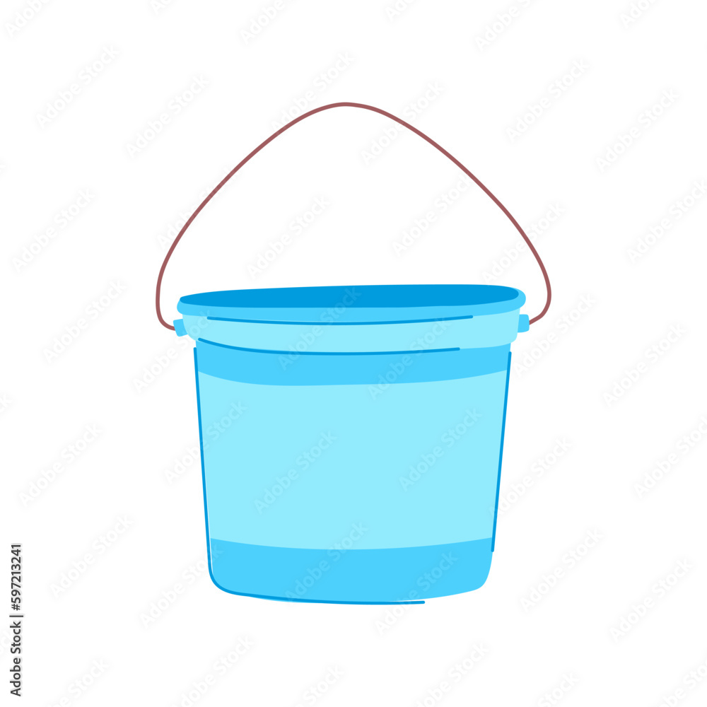 clean plastic bucket cartoon vector illustration clean plastic bucket cartoon vector illustration