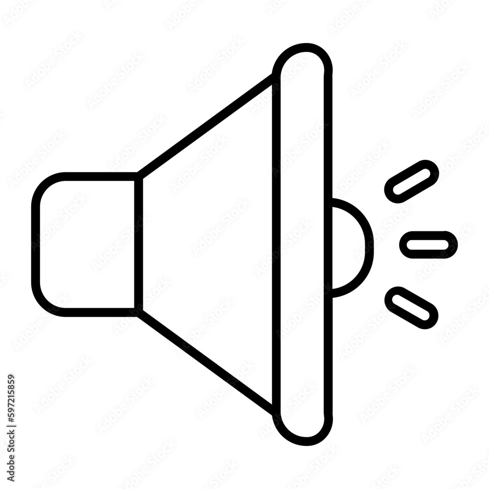Speaker Thin Line Icon Speaker Thin Line Icon