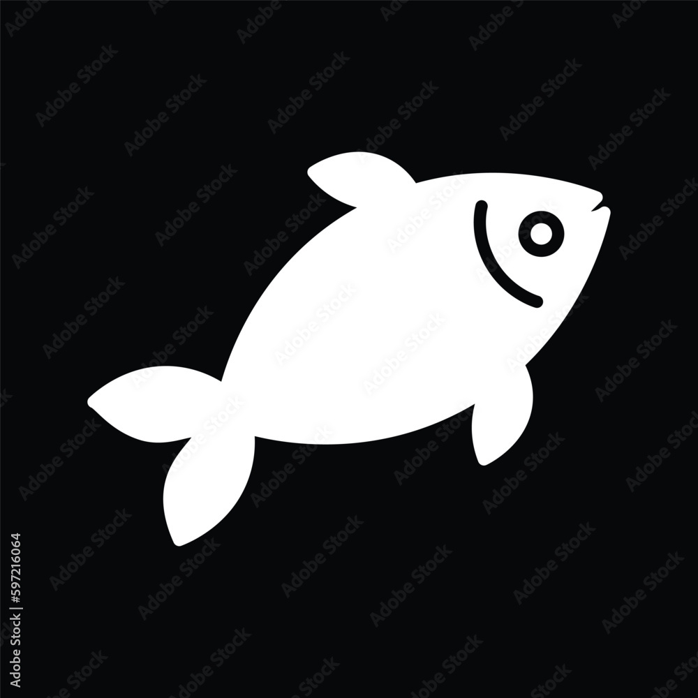 fish icon simple design art eps 10 fish icon simple design art eps 10