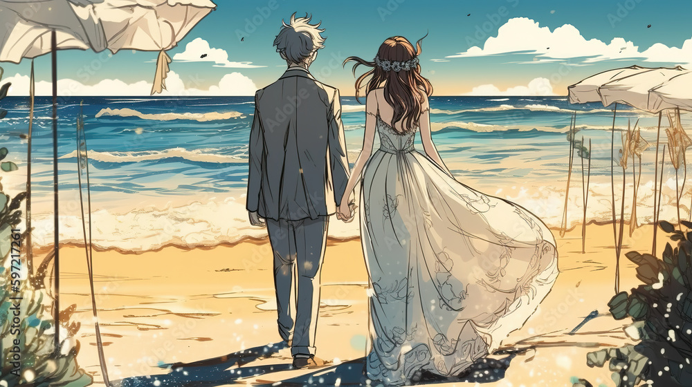 Anime Wedding Couple Stock Illustrations – 785 Anime Wedding Couple Stock  Illustrations, Vectors & Clipart - Dreamstime