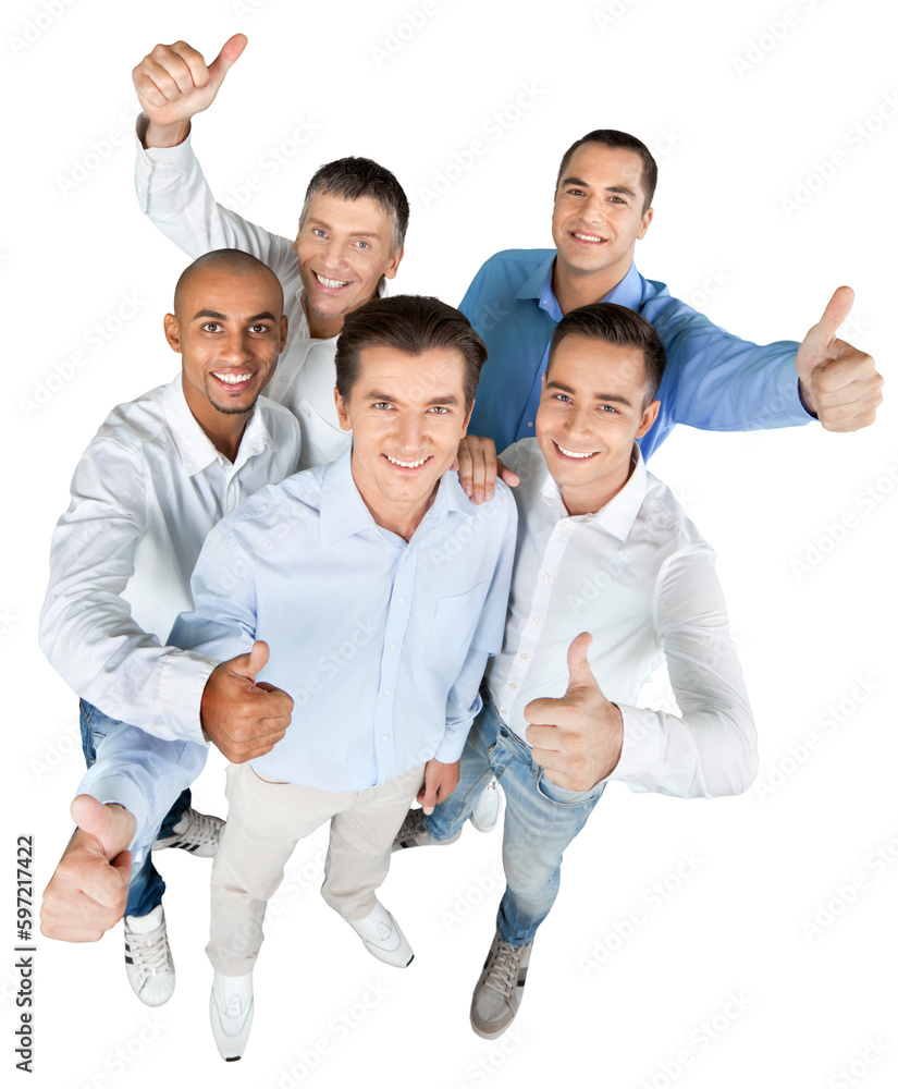 © BillionPhotos.com - Top View of Businessmen , Men Showing Thumbs Up © BillionPhotos.com - Top View of Businessmen , Men Showing Thumbs Up