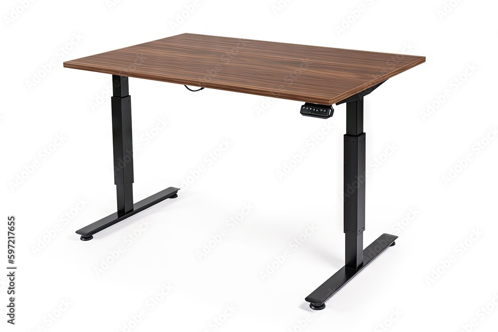 ergonomic office desk with adjustable height, width, and angle, created with generative ai ergonomic office desk with adjustable height, width, and angle, created with generative ai