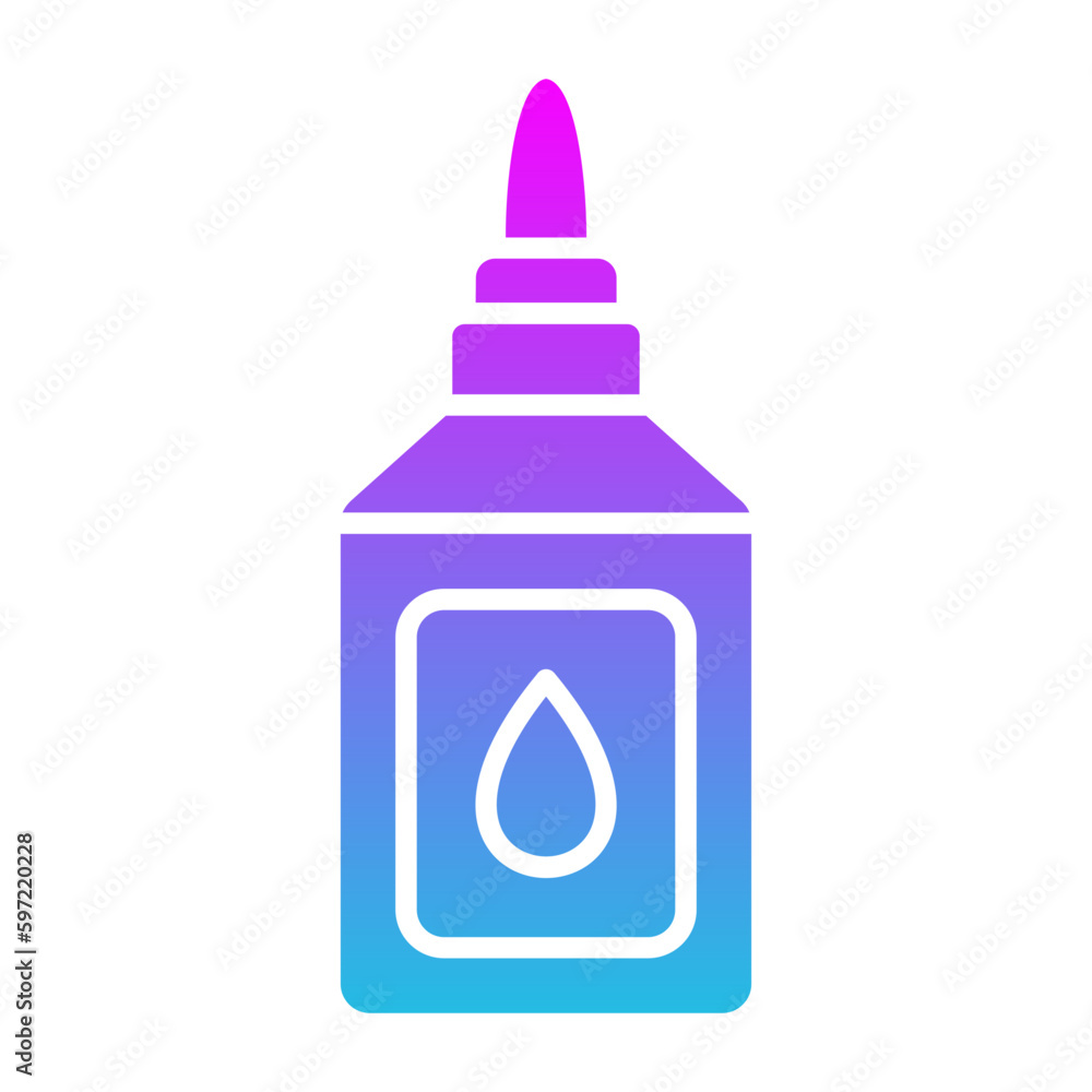Liquid Glue Glyph Gradient Icon Liquid Glue Glyph Gradient Icon