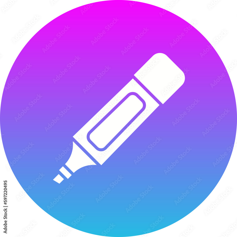 Highlighter Gradient Circle Glyph Inverted Icon Highlighter Gradient Circle Glyph Inverted Icon