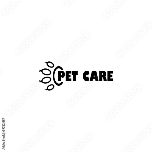 Pets care line icon isolated on white background 