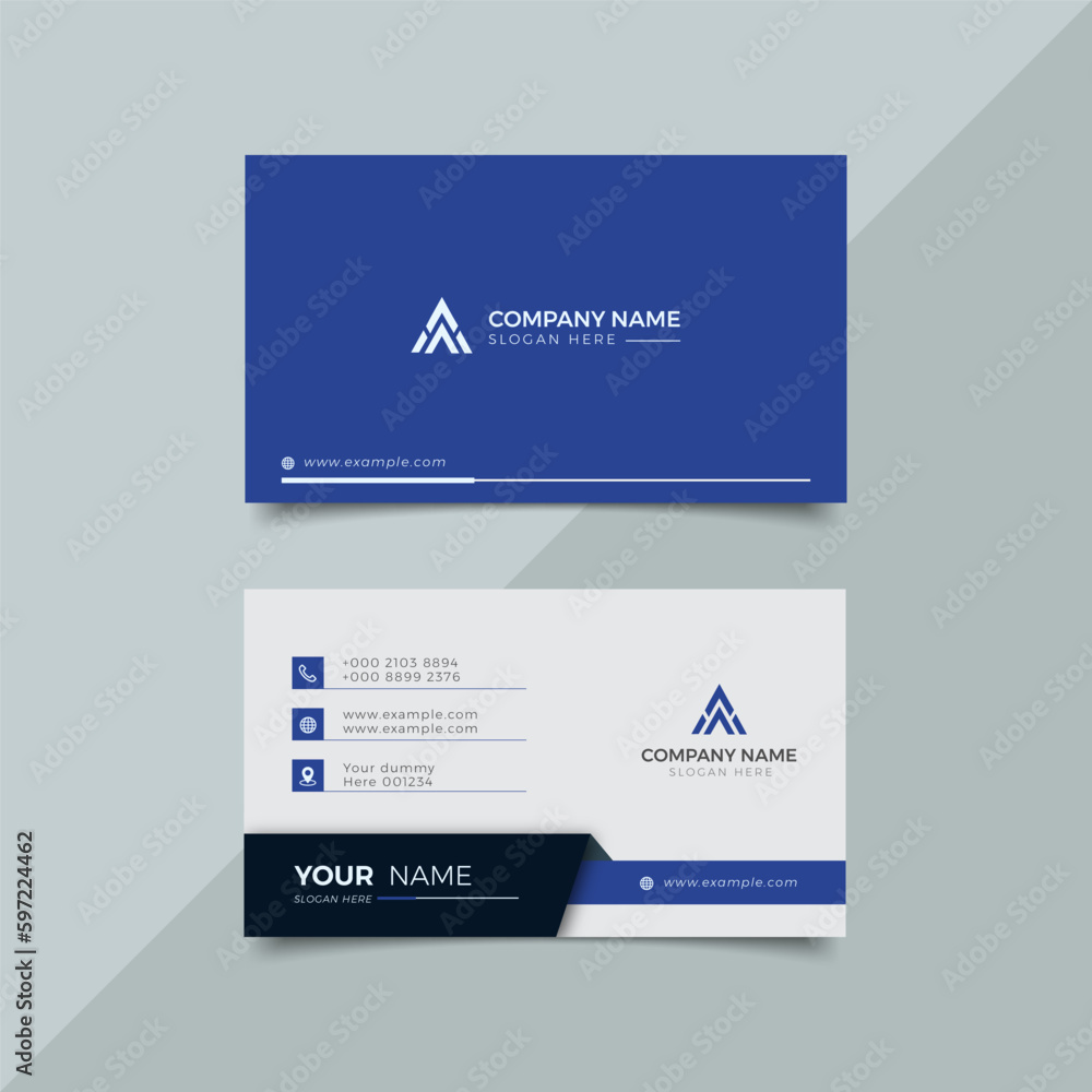 Modern professional business card Premium Vector