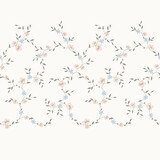 seamless pattern in the form of a scroll floral ornament
