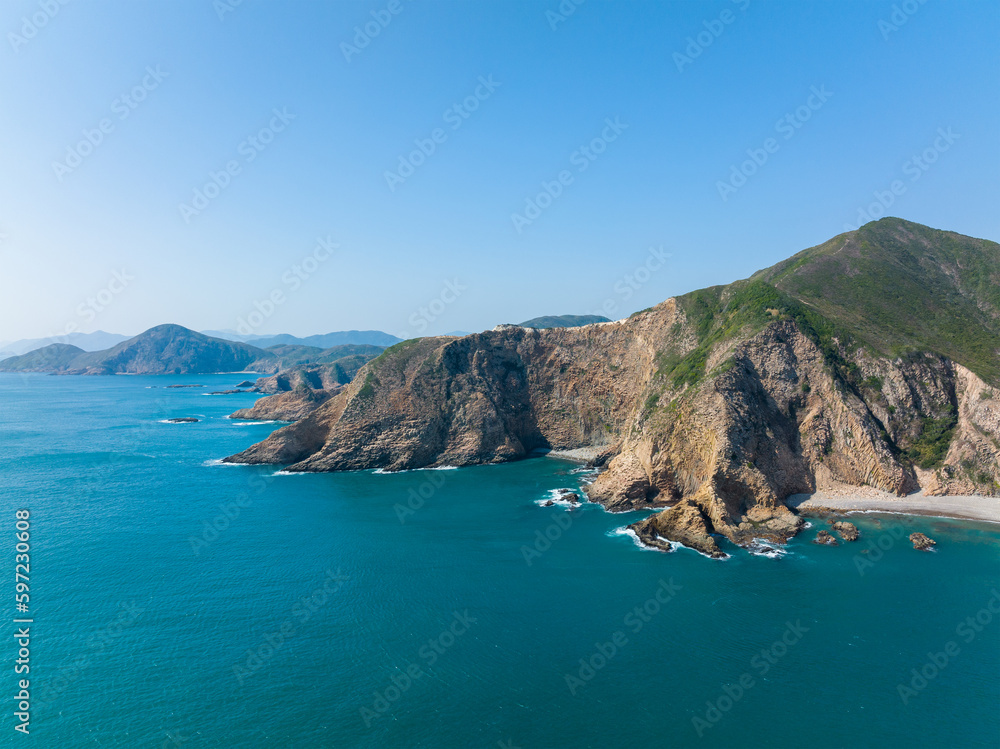 Aerial view of Hong Kong Sai Kung landscape Aerial view of Hong Kong Sai Kung landscape