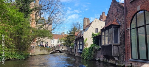 Bruges in Belgium by the water