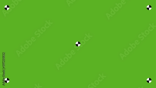 4K Chroma key background. Green screen with point icon. Vector illustration. 16:9 
