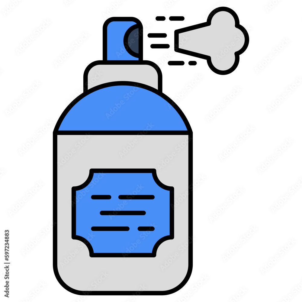 A unique design icon of body spray 