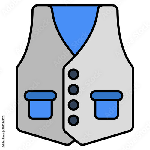 An icon design of waistcoat