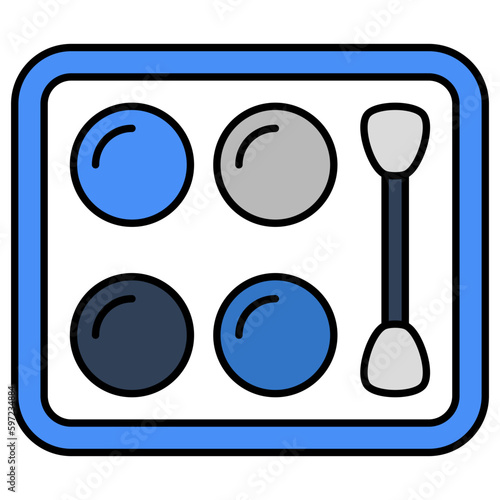 Modern design icon of eyeshadow kit 