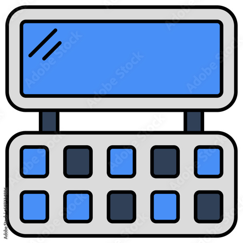 Modern design icon of eyeshadow kit 