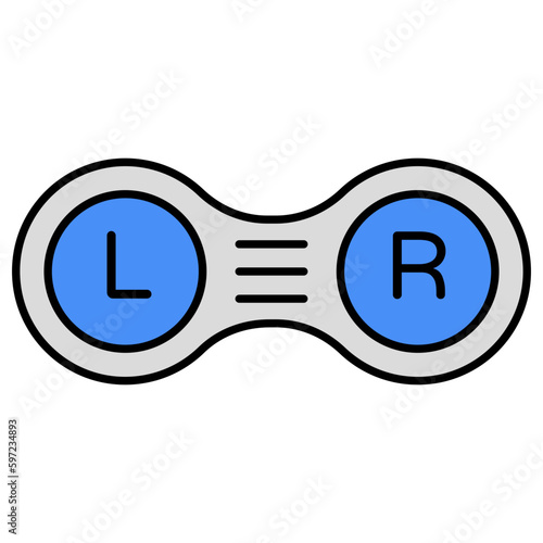 An icon design of contact lens 