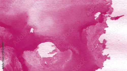 Abstract Watercolor Splashes Background Wine Red
