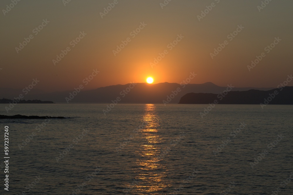 Zachód słońca Kreta