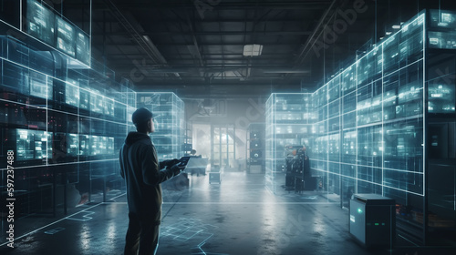 Engineering use augmented mixed virtual reality integrate artificial intelligence combine deep, machine learning, digital twin, 5G, industry 4.0 technology to improve management efficiency quality.