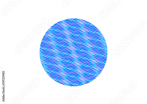 blau eingefärbte kreisfläche mit interessantem glanzeffekt, modern art