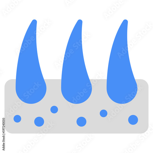 A unique design icon of follicle 