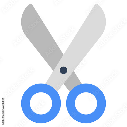 Trendy vector design of scissors