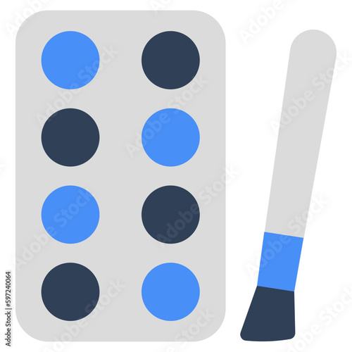 Modern design icon of eyeshadow kit 